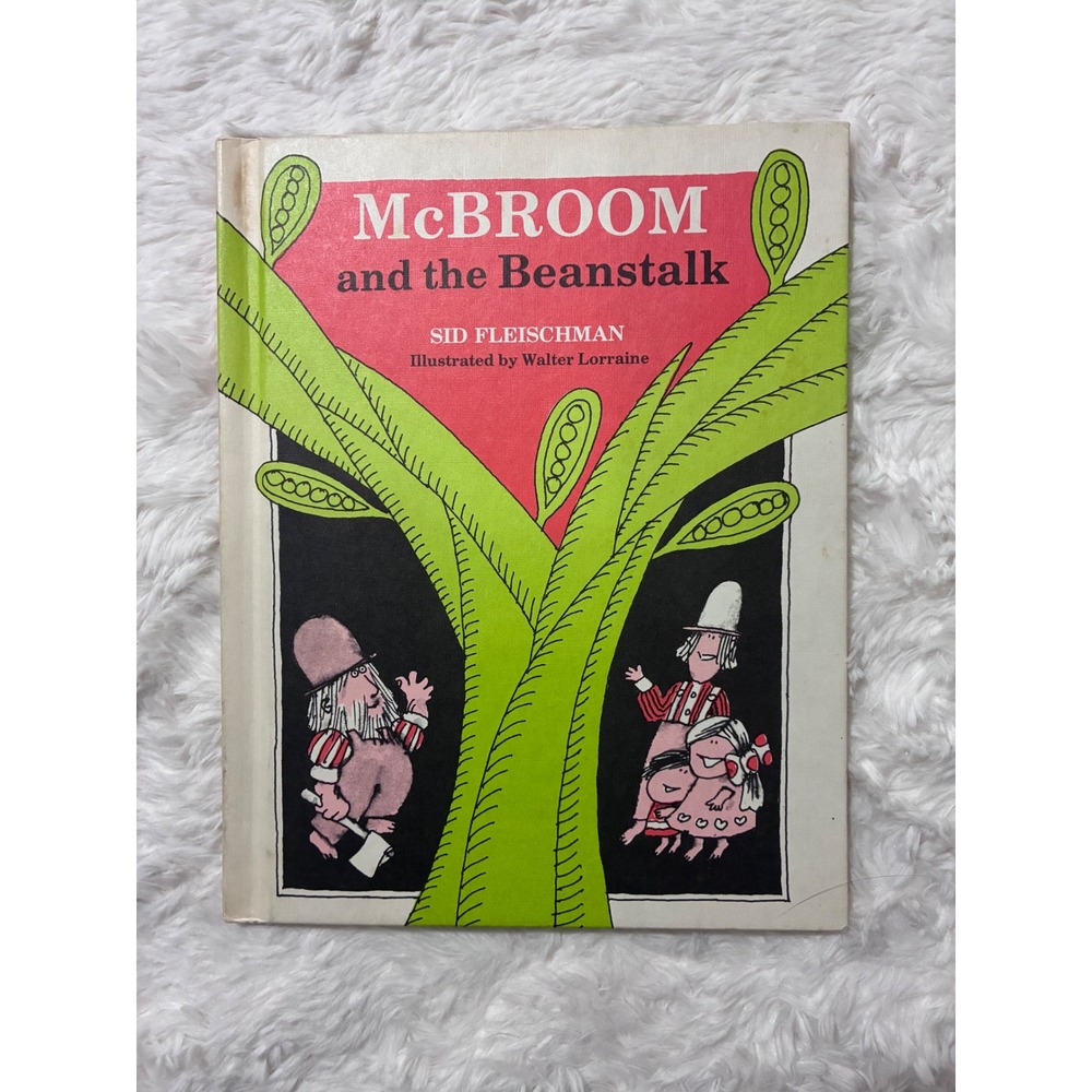 McBroom and the Beanstalk Sid Fleischman 1978 Hardcover Weekly Reader VTG Book